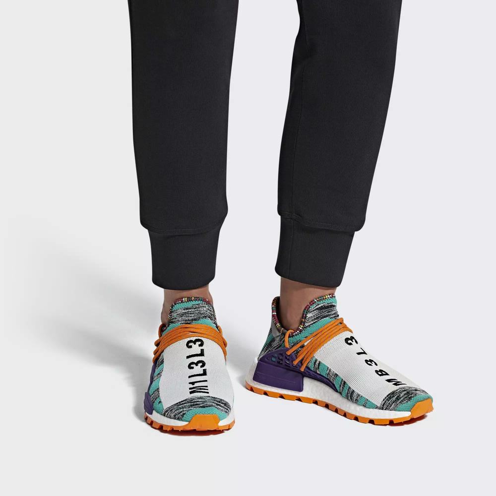 Adidas Pharrell Williams SOLARHU NMD Tenis Turquesa Para Hombre (MX-83570)